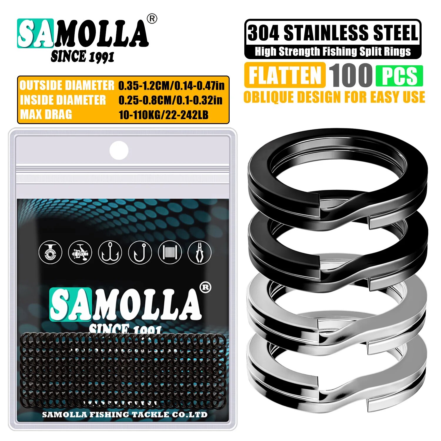 Fishing Equipment Cheap - 100 Uds anillos divididos de Pesca