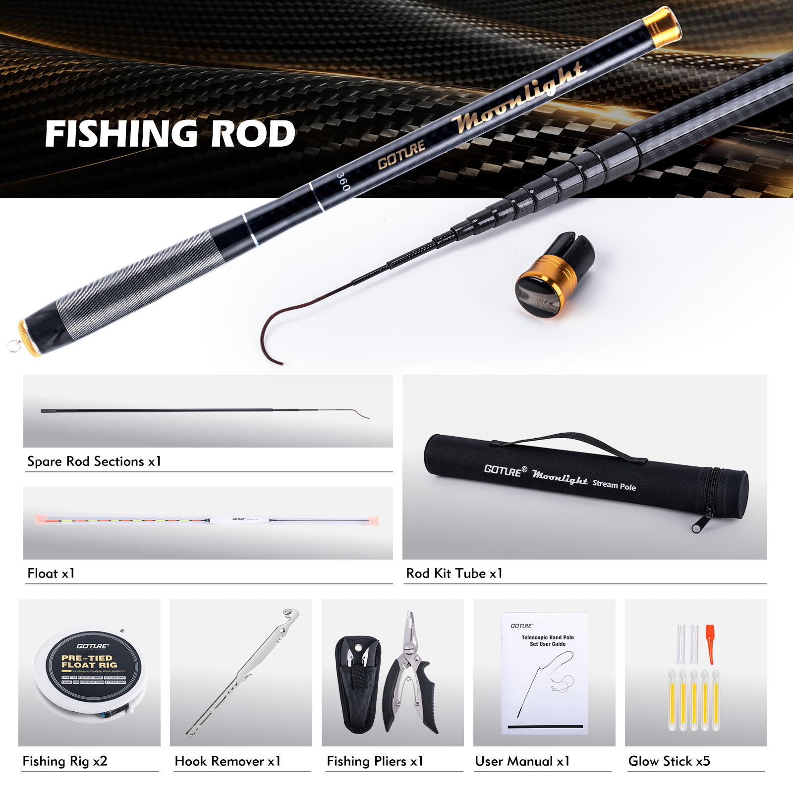 Caña de pescar telescópica Got - Fishing Equipment Bag reseña y precio