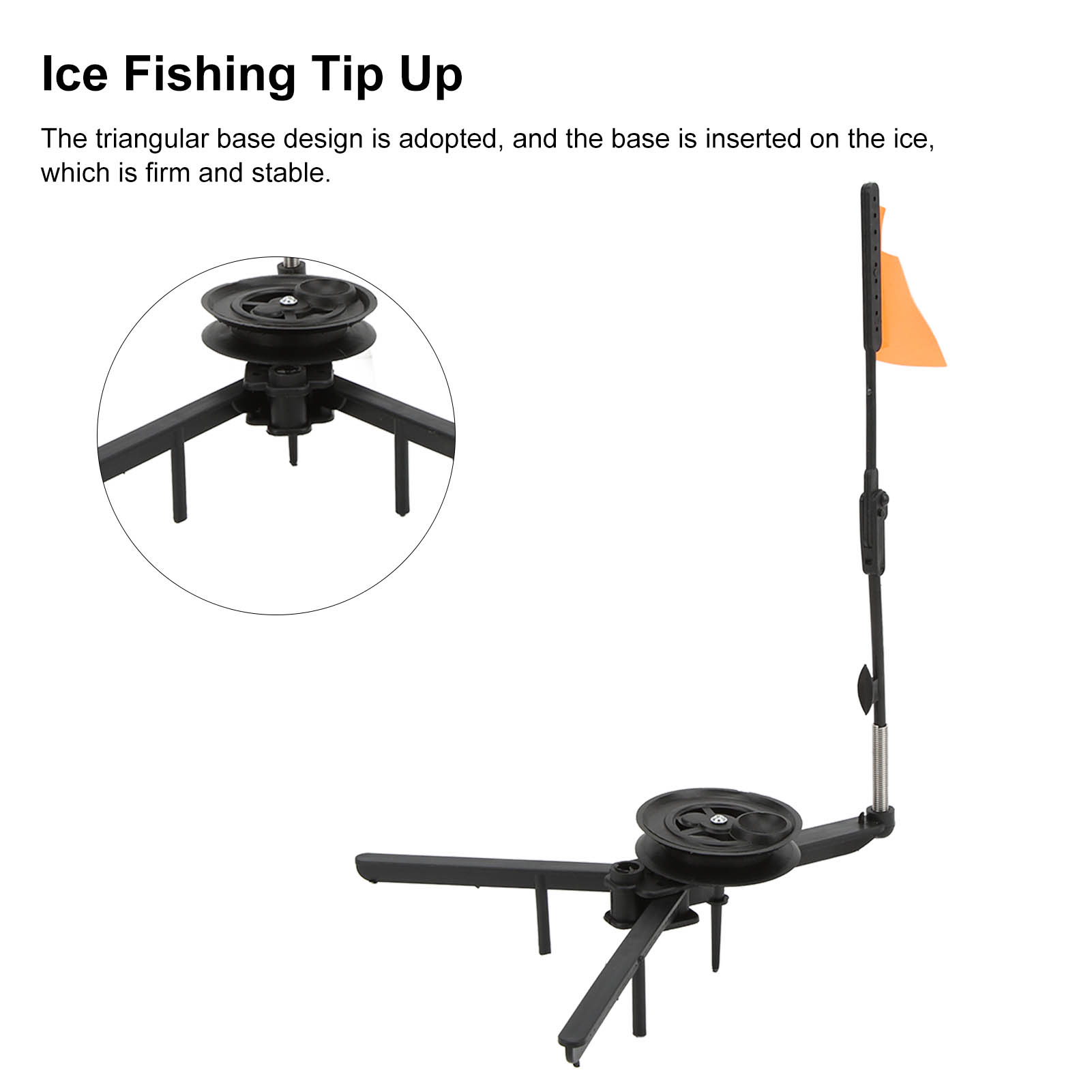Caña de pescar en hielo plegab - Ice Fishing Tip Up reseña y precio